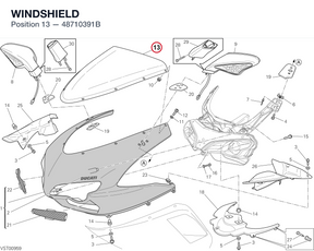 WINDSHIELD 48710391B diagram position