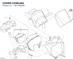 COVER COWLING 48710982AA diagram position