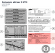 Diagram preview: Emissions sticker 5 KTM (LI23-761-6A)
