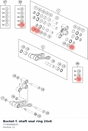Diagram preview: Bucket f. shaft seal ring 24x6 (77204080020)