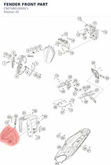 Diagram preview: FENDER FRONT PART (C90708010000C1)