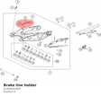 Diagram preview: Brake line holder (61904043000)