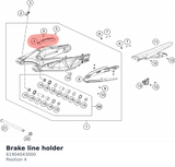 Diagram preview: Brake line holder (61904043000)