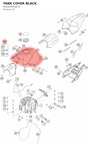 Diagram preview: TANK COVER BLACK (9050804900033)