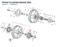 FRONT FLOATING BRAKE DISC