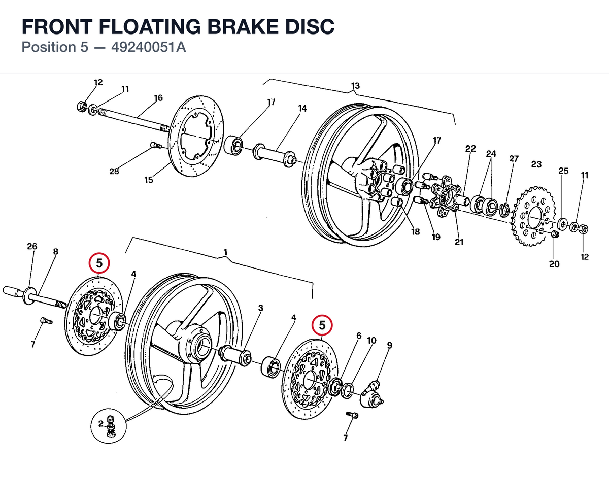 FRONT FLOATING BRAKE DISC