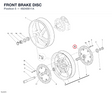 FRONT BRAKE DISC 49240611A diagram position
