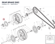 REAR BRAKE DISC 49241261A diagram position