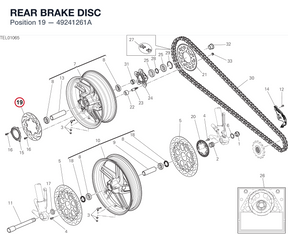 REAR BRAKE DISC 49241261A diagram position