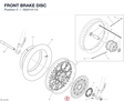 FRONT BRAKE DISC 49241411A diagram position