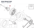 REAR BRAKE DISC 49241912A diagram position