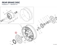 REAR BRAKE DISC 49242011A diagram position