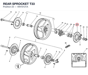 REAR SPROCKET T33