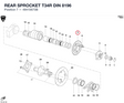 REAR SPROCKET T34R DIN 8196