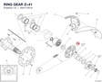 RING GEAR Z=41 49411351A diagram position