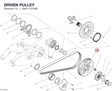 DRIVEN PULLEY 49411721AB diagram position
