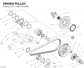 DRIVEN PULLEY 49411721AB diagram position