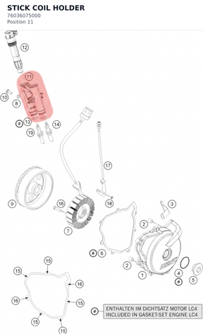 Diagram preview: STICK COIL HOLDER (76036075000)