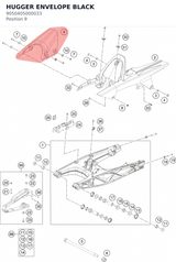 Diagram preview: HUGGER ENVELOPE BLACK (9050405000033)