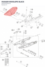 Diagram preview: HUGGER ENVELOPE BLACK (9050405000033)