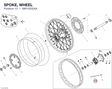 SPOKE, WHEEL 49610232AA diagram position