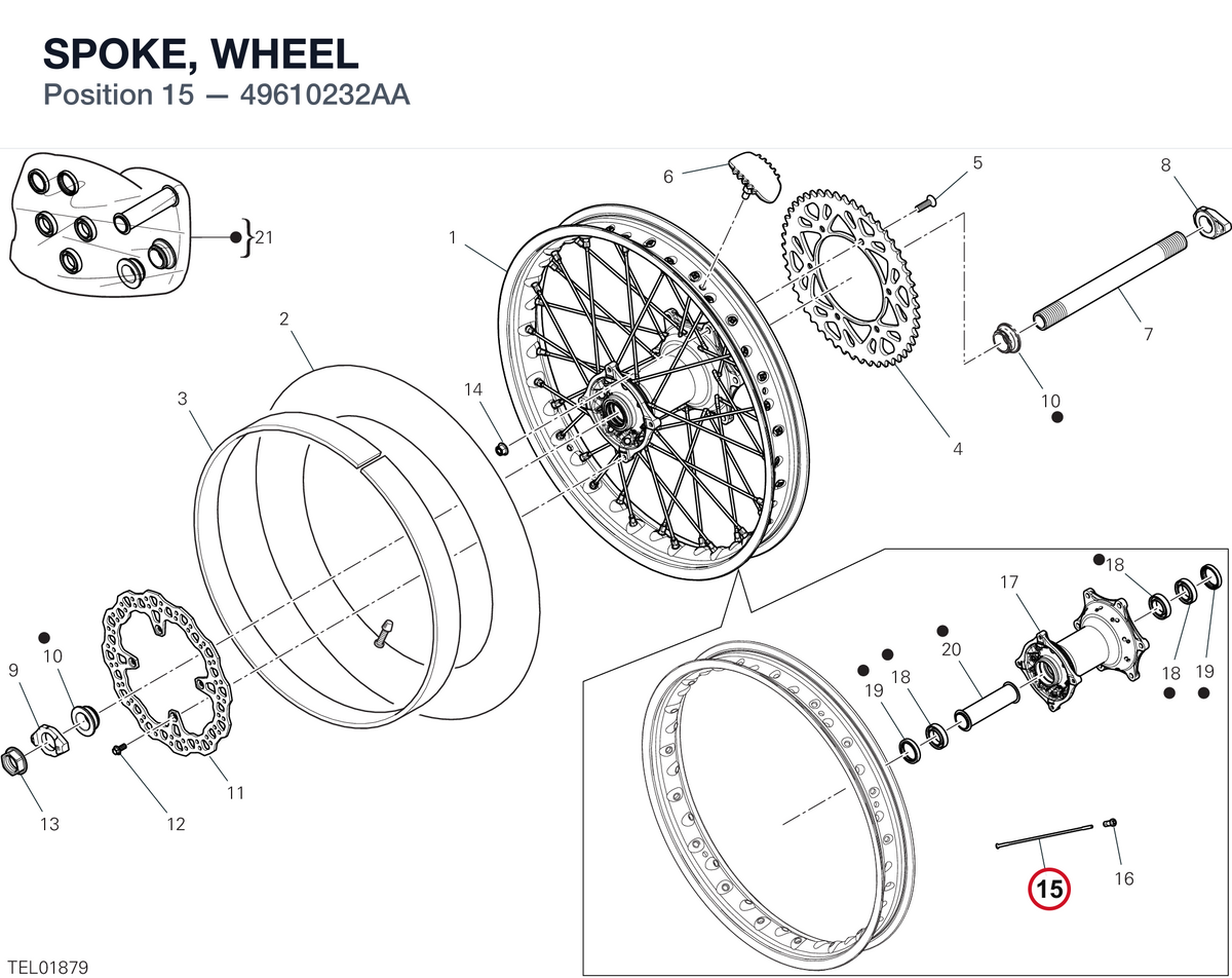 SPOKE, WHEEL 49610232AA diagram position