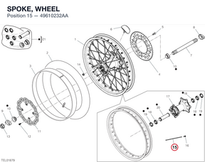 SPOKE, WHEEL 49610232AA diagram position