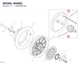 SPOKE, WHEEL 49640061AB diagram position
