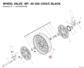 WHEEL VALVE -BP- 40-450-1533/C BLACK 49720081AB diagram position