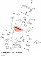Diagram preview: RUBBER BATTERY HOLDER (63511053050)