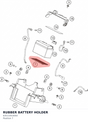 Diagram preview: RUBBER BATTERY HOLDER (63511053050)