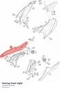 Diagram preview: Fairing front right (76908061000BJA)