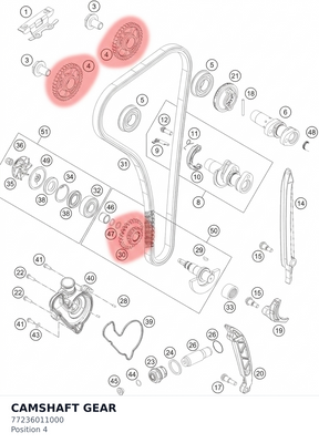Diagram preview: CAMSHAFT GEAR (77236011000)