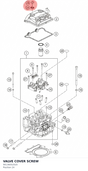 Diagram preview: VALVE COVER SCREW (90136052020)