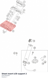 Diagram preview: Sheet insert LCD support 2 (93014063000)