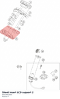 Diagram preview: Sheet insert LCD support 2 (93014063000)