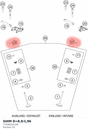 Diagram preview: SHIM D=8,9/1,96 (77036035196)