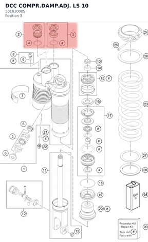 Diagram preview: DCC COMPR.DAMP.ADJ. LS 10 (50181008S)
