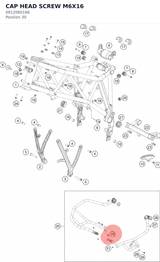Diagram preview: CAP HEAD SCREW M6X16 (0912060166)