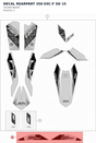 Diagram preview: DECAL REARPART 350 EXC-F SD 15 (78108196400)