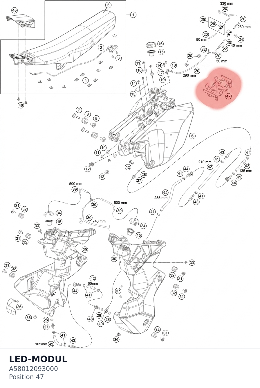 Diagram preview: LED-MODUL (A58012093000)