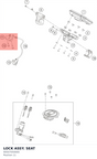 Diagram preview: LOCK ASSY. SEAT (90507050000)