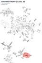 Diagram preview: FOOTREST FRONT L/S CPL.   05 (C90703040000)