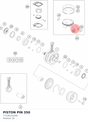 Diagram preview: PISTON PIN 350 (77230233200)