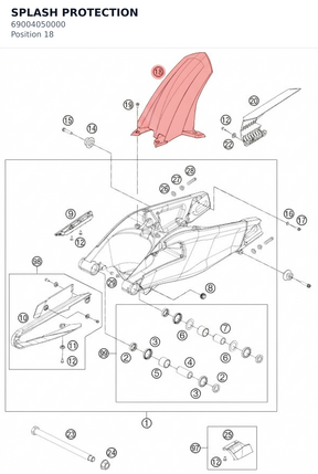 Diagram preview: SPLASH PROTECTION (69004050000)