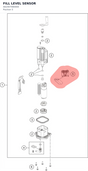 Diagram preview: FILL LEVEL SENSOR (A62407080000)