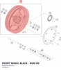 Diagram preview: FRONT WHEEL BLACK - NON HD (94609101044C1)