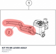 Diagram preview: KIT FR BR LEVER ASSLY (96213002000)