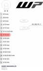 Diagram preview: SHIM 16X44X0,25 (50180071)