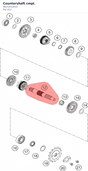 Diagram preview: Countershaft cmpl. (96233010033)